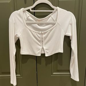 Cropped Hook and Eye Top
